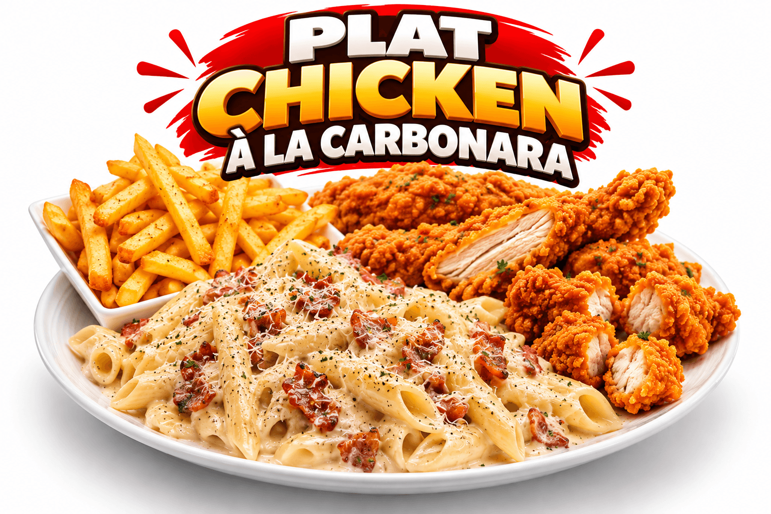 Plat Chicken À La Carbonara